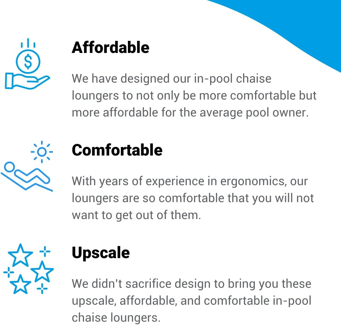 Outdoors - in-Pool Chaise Lounger - Pool & Sun Shelf Lounge Chair