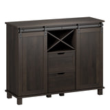 Farmhouse Buffet Sideboard Cabinet, Coffee Bar Cabinet with 2 Drawers