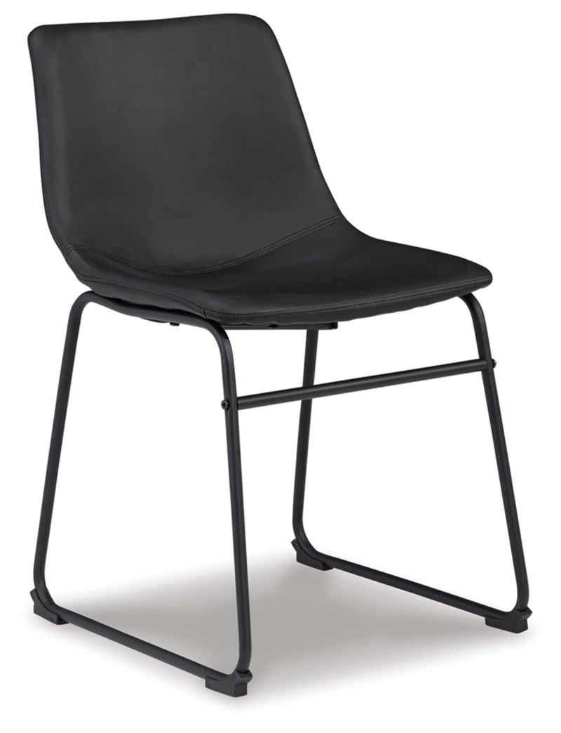 Centiar Mid Century Dining Room Bucket Chair, 2 Count, Black