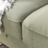 Lauren Loveseat / Button Tufted Cushions / Easy, Tool-Free Assembly, Pear Green