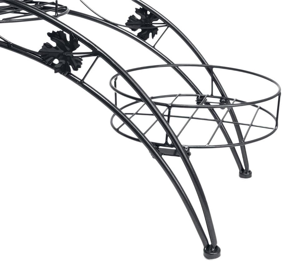 ArcoFlo Plant Arch – 3 Pot Metal Display Rack for Home & Garden