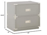 OSP Home Furnishings Wellington 2-Drawer Storage Cabinet