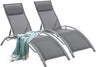 Patio Chaise Lounge Set of 2 Outdoor Lounge Chairs