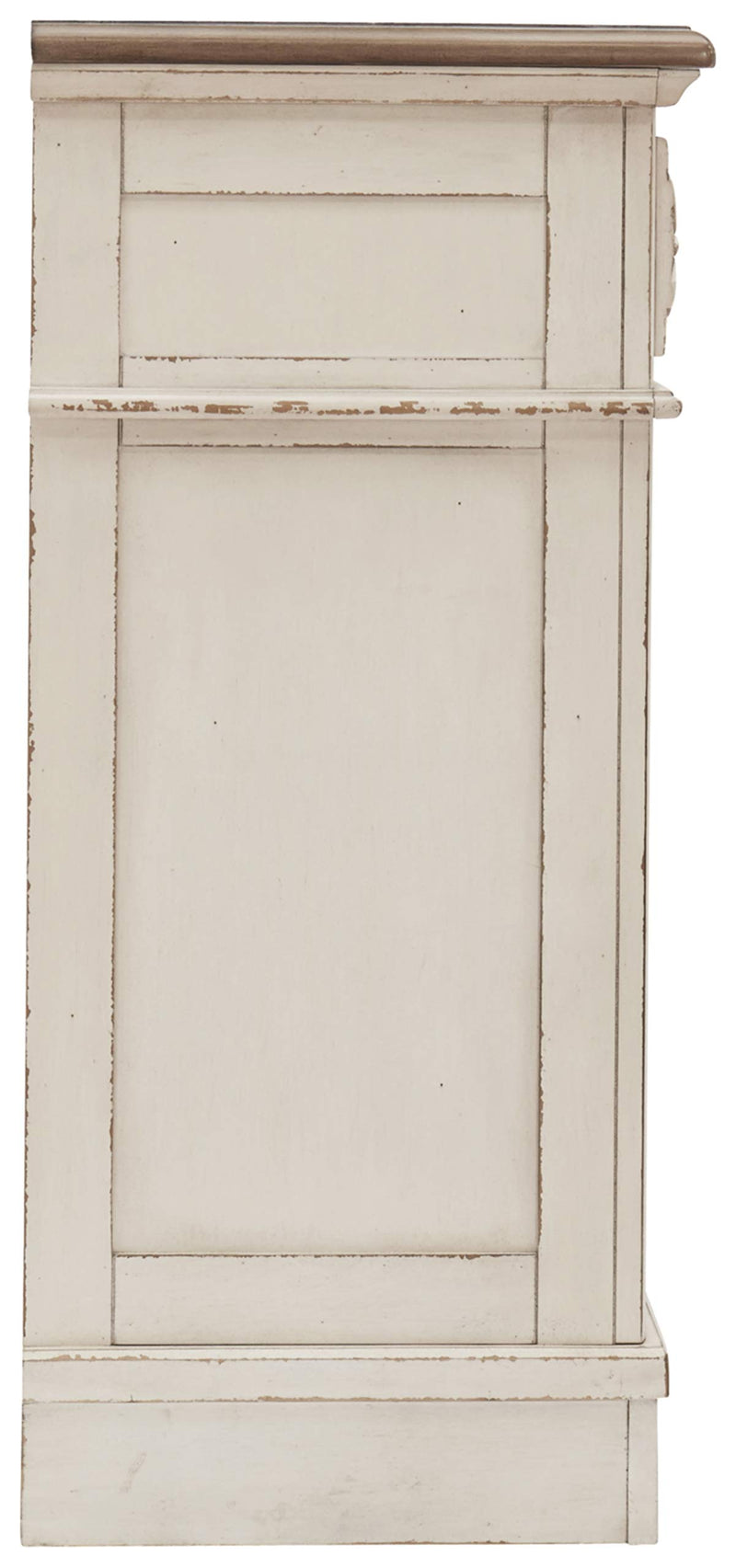 Realyn French Country 7 Drawer Two Tone Dresser, Chipped White