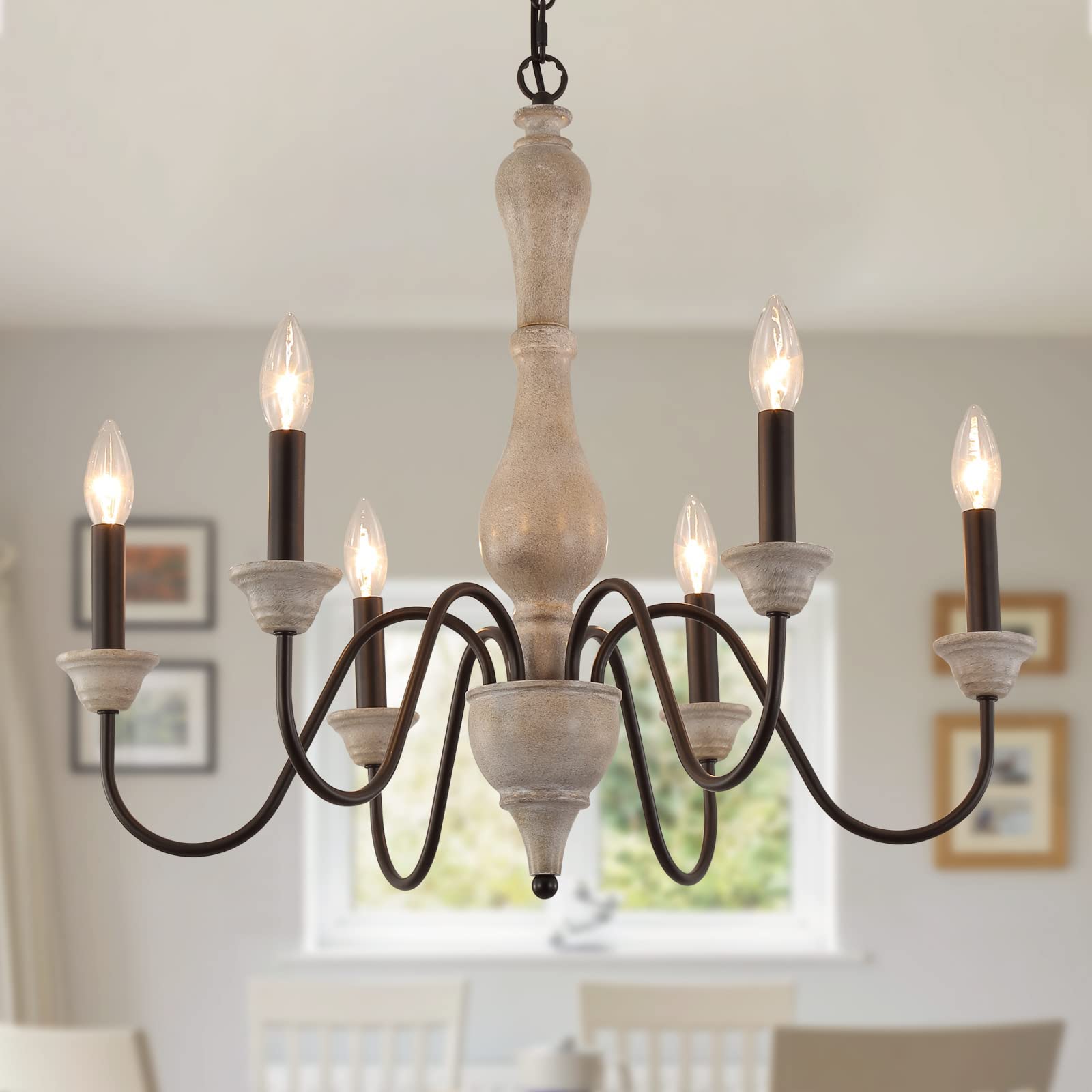 ,Farmhouse Vintage Antique Chandelier Pendant Light