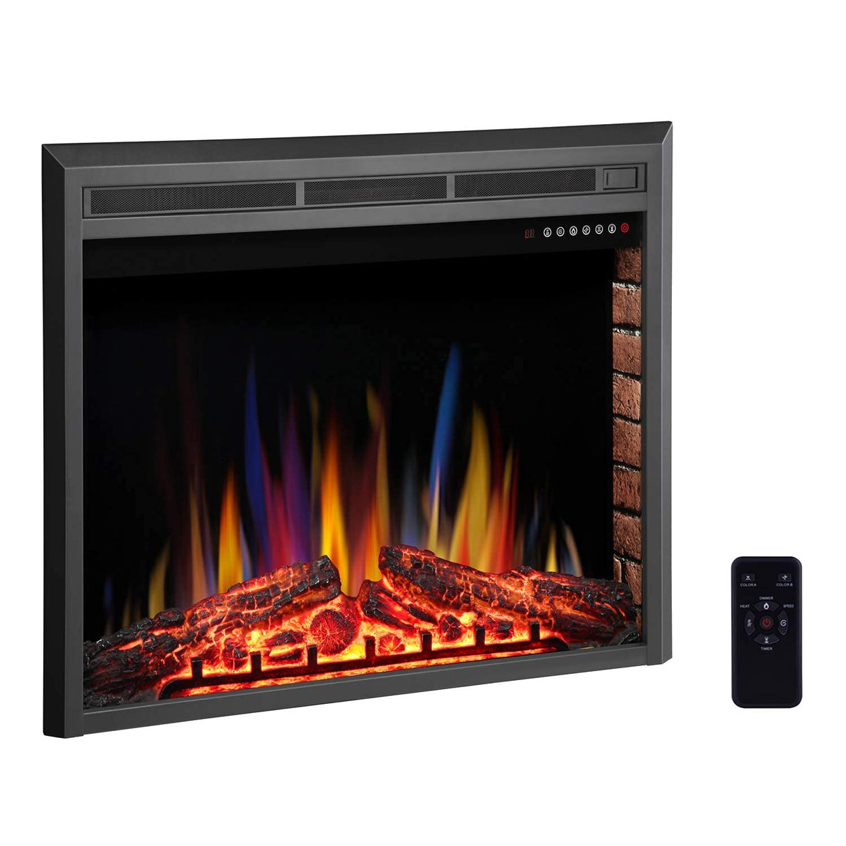 A-36" Electric Fireplace Insert Recessed Electric Stove Heater