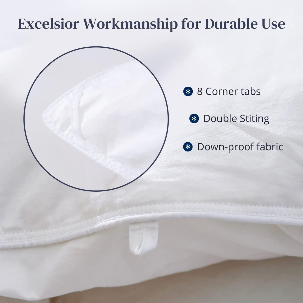 Luxurious Feathers Down Comforter Queen Size, Fluffy Hotel Collection Duvet Insert