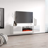 Cali WH-EF Floating Fireplace TV Stand for TVs up to 80"