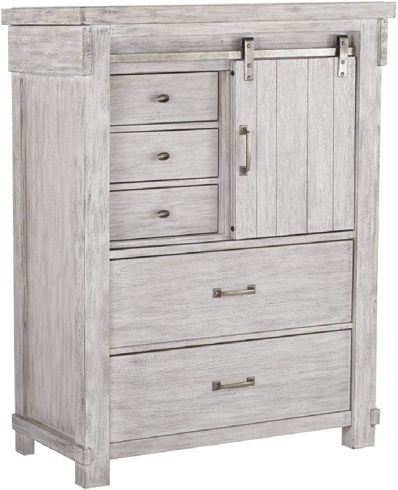 Brashland Farmhouse 5 Drawer Chest with Dovetail Construction