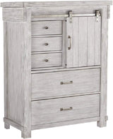 Brashland Farmhouse 5 Drawer Chest with Dovetail Construction