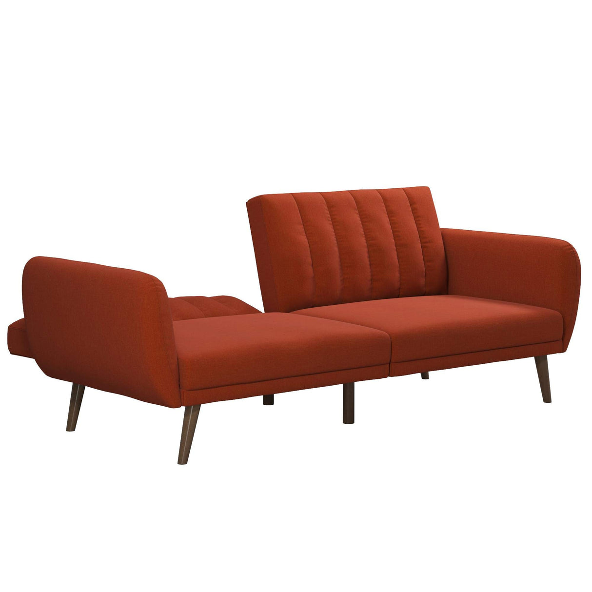 Brittany Linen Futon, Persimmon Orange, Model Number: 2115529N