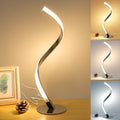 Modern Spiral Table Lamp, 3 Colors Touch Control Desk Lamp for Bedroom Living Room