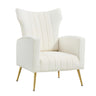 Modern Velvet Accent Living Room Chair, Wingback Arm Chair