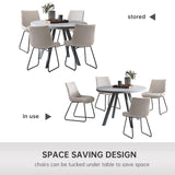 Round Dining Table and Chairs for 4