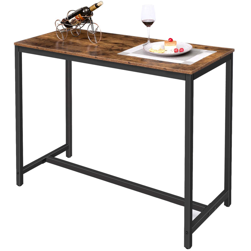 Bar Table, 47.2” Rectangular Pub Table, Dining Table