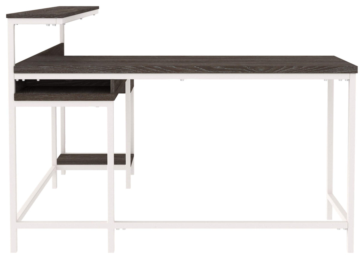 Dorrinson Modern L-Shaped Home Office Desk