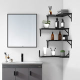 Floating Corner Shelves for Wall Décor Storage
