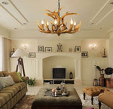 Antler Chandelier E12 Base Retro Decorative Chandelier