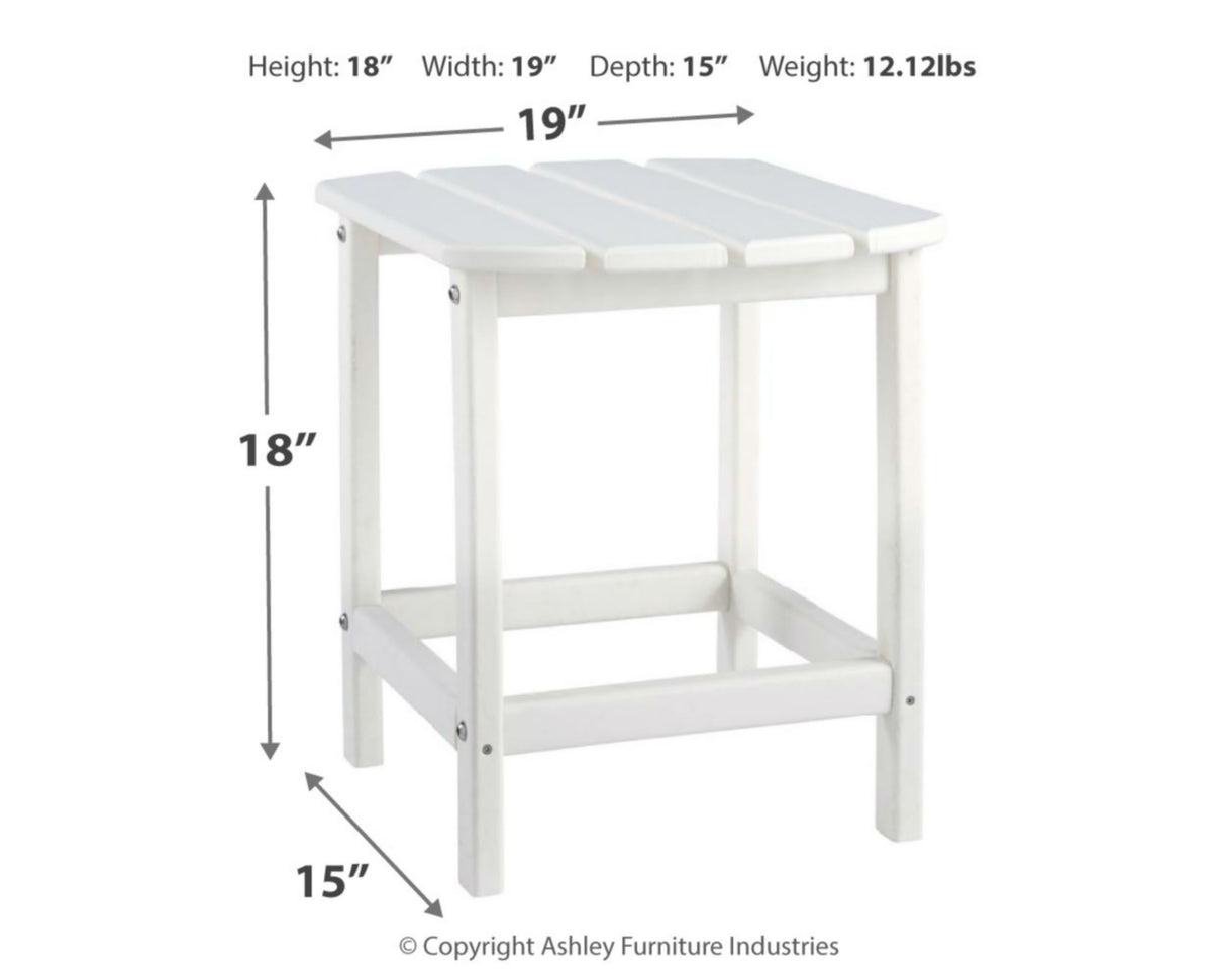 Sundown Treasure Outdoor Patio HDPE Weather Resistant End Table