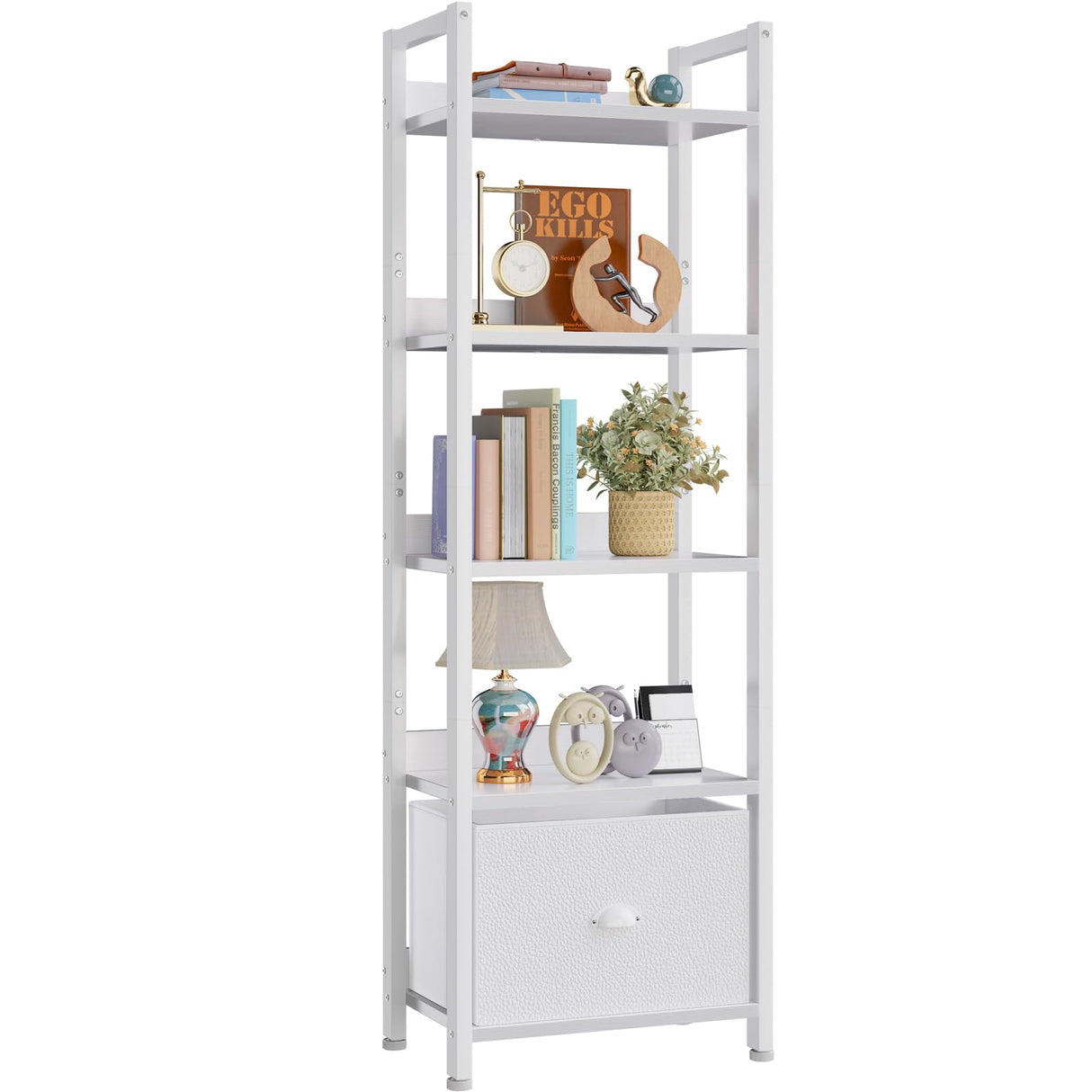 5 Tier Bookshelf with Drawer