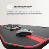 VIT Gaming Desk, 44 inch Ergonomic Gaming Desk with USB Gaming Handle