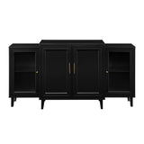 4-Door Tiered Modern-Sideboard-Buffet Stand for Storage