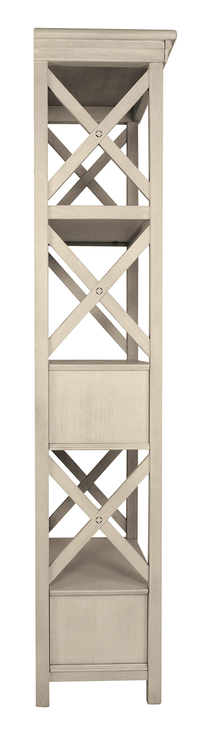 Bolanburg Cottage Chic Display Cabinet or Bookcase, Antique White