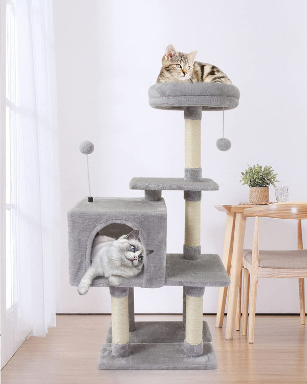 Cat Tree Cat Tower Condo with Sisal Scratching Post for Indoor Cats Cat Tree Cat