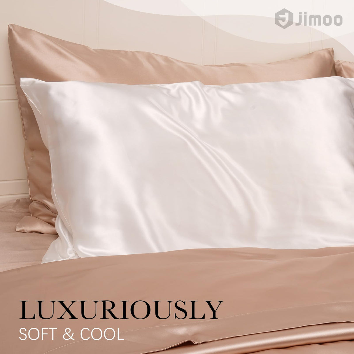 100% Mulberry Silk Pillowcase for Hair and Skin, 22 Momme Natural Silk Pillow Case