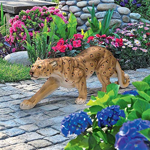 Silent Pursuer Spotted Leopard Garden Statue