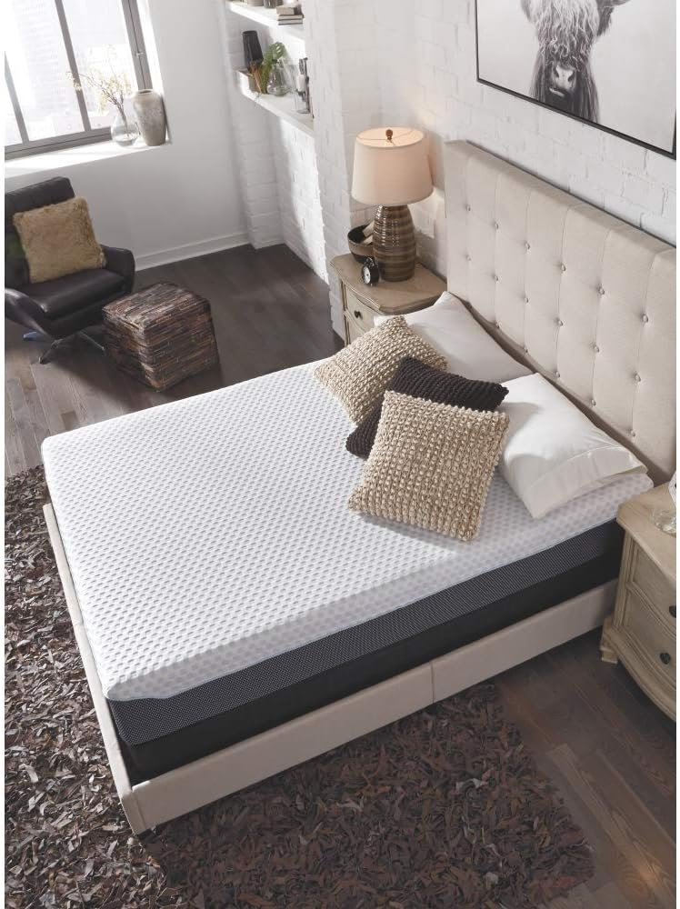 10 Inch Elite Plush Mattress, Green Tea & Charcoal Infused Gel Memory Foam, Queen