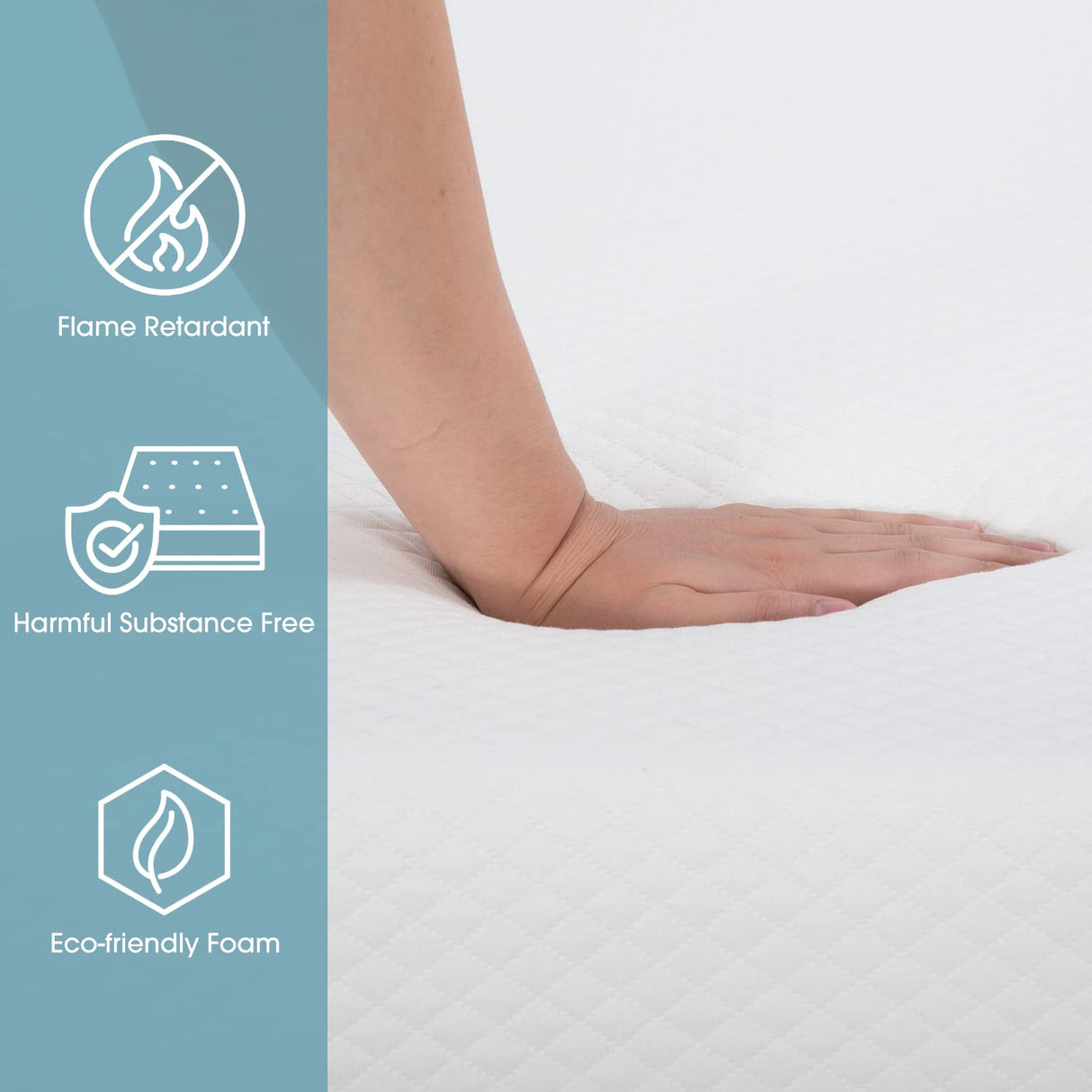 6 in Gel Memory Foam Mattress for Cool Sleep & Pressure Relief, Twin