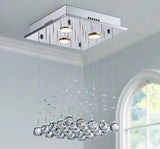 3-Lights Modern Chandelier K9 Crystal Chandelier Light Fixture