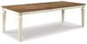 Realyn French Country Dining Extension Table, Seats up to 8