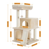 Cat Tree Luxury Cat Tower with Double Condos