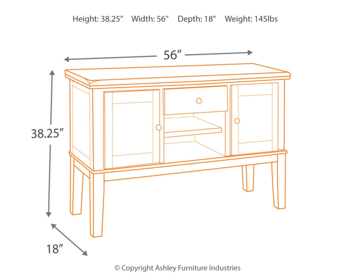 Haddigan New Traditional Dining Room Buffet with Wine Rack