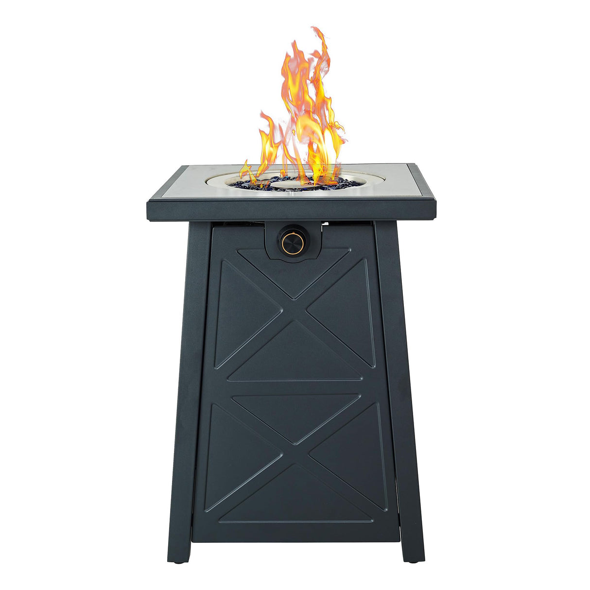 19.5-inch Propane Fire Pit, Porcelain Tile Top Gas Fire Pit Table