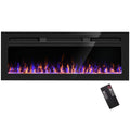 Wall Recessed and Wall Mounted Electric Fireplace