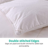 Fluffy Feathers Down Comforter King Size, Organic Cotton Cover Feathers Down Duvet