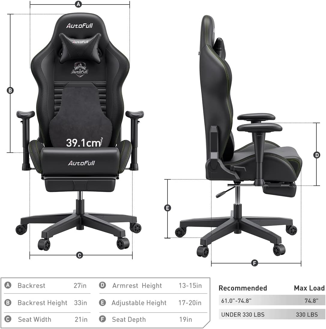 C3 Gaming Chair Office Chair PC Chair with Ergonomics Lumbar Support