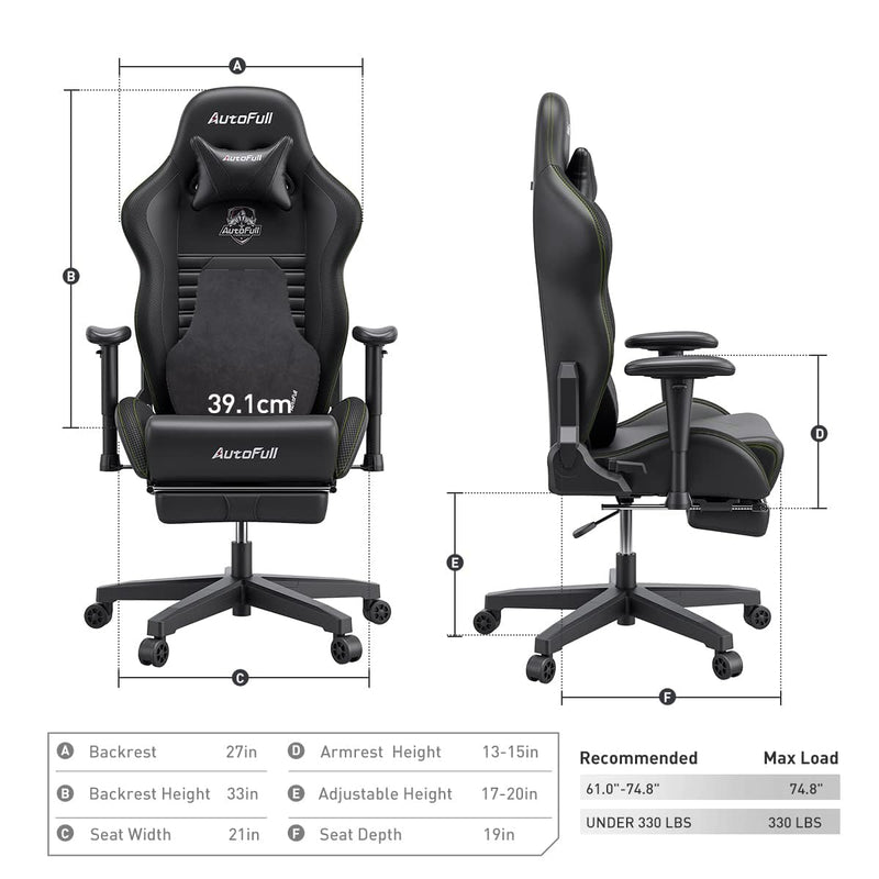 C3 Gaming Chair Office Chair PC Chair with Ergonomics Lumbar Support
