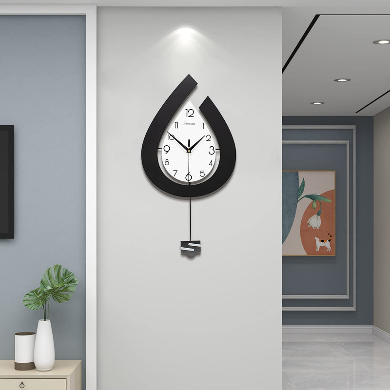 Large Wall Clock for Living Room Decor Big Pendulum Modern Wall Clock