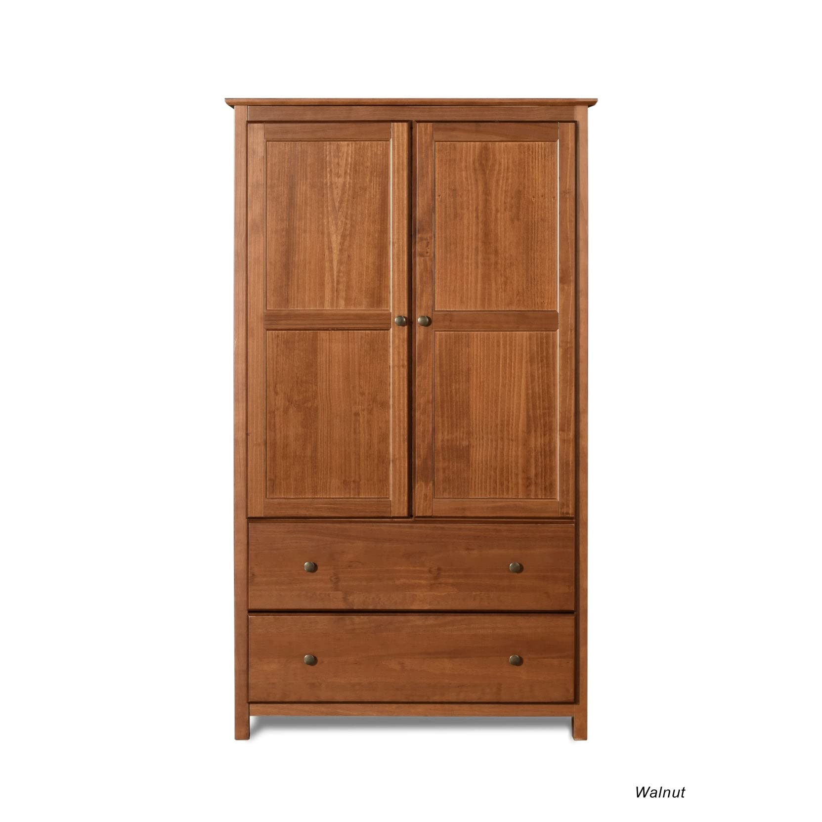 Shaker 2-Door Wardrobe, Walnut