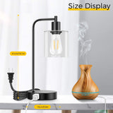 Set of 2 Industrial Touch Control Table Lamps