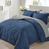 Full/Queen Reversible Bed Set with Comforter