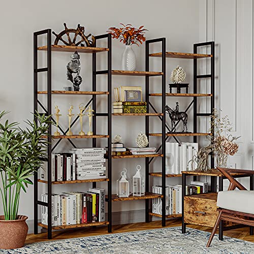 5 Tiers Industrial Bookshelf