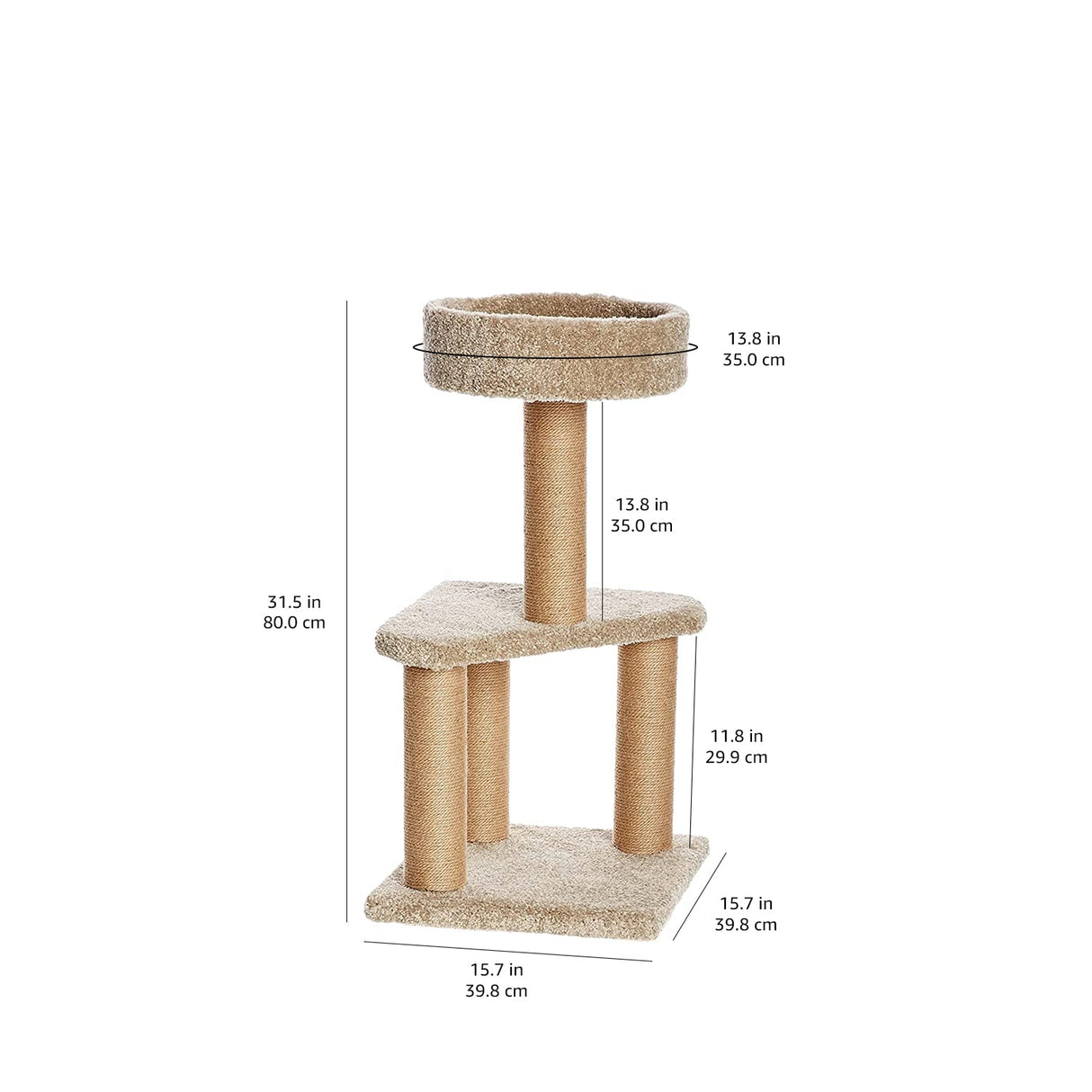 Cat Tree Indoor Climbing Activity Tower with Scratching Posts, large