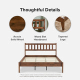 Ted Queen Bed Frame with Headboard