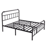 Queen Size Bed Frame with Headboard and Footboard, 18 Inches High, 3500 Pounds