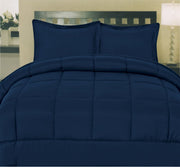 5 Piece Comforter Set Bag Solid Color All Season Soft Down Luxurious